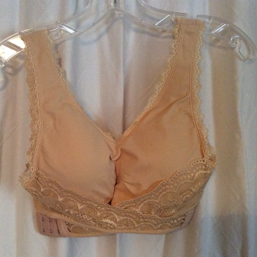 Beige Cara Mia Crisscross Bra